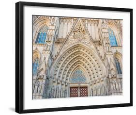 Barcelona Sagrada FamiliaGate-null-Framed Art Print