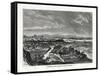 Barcelona, Seen from the Castle of Monjui, Spain, 1879-Laplante-Framed Stretched Canvas