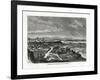 Barcelona, Seen from the Castle of Monjui, Spain, 1879-Laplante-Framed Giclee Print