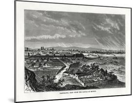 Barcelona, Seen from the Castle of Monjui, Spain, 1879-Laplante-Mounted Giclee Print