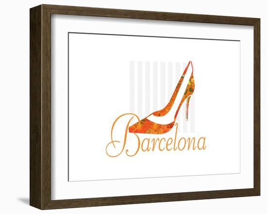 Barcelona Shoe-Elle Stewart-Framed Art Print