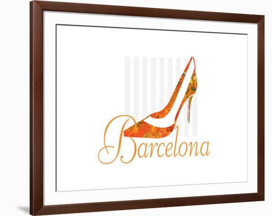 Barcelona Shoe-Elle Stewart-Framed Art Print