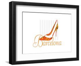 Barcelona Shoe-Elle Stewart-Framed Art Print