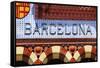 Barcelona Sign-nito-Framed Stretched Canvas