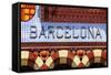 Barcelona Sign-nito-Framed Stretched Canvas