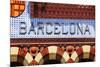 Barcelona Sign-nito-Mounted Art Print
