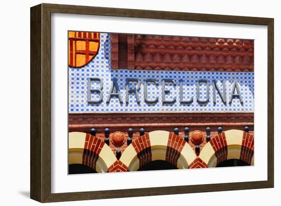 Barcelona Sign-nito-Framed Art Print