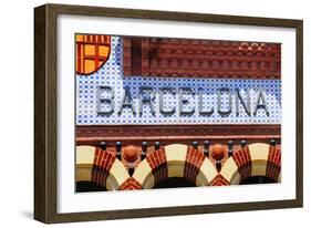 Barcelona Sign-nito-Framed Art Print