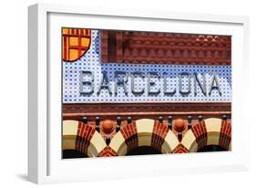 Barcelona Sign-nito-Framed Art Print