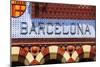 Barcelona Sign-nito-Mounted Premium Giclee Print