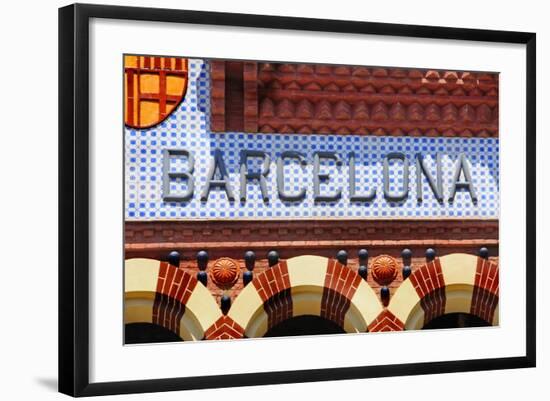 Barcelona Sign-nito-Framed Art Print