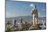 Barcelona Skyline from the National Palace.-Jon Hicks-Mounted Photographic Print