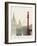 Barcelona Skyline Poster-paulrommer-Framed Art Print