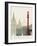 Barcelona Skyline Poster-paulrommer-Framed Art Print