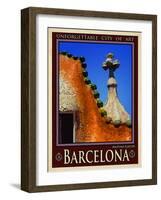 Barcelona Spain 1-Anna Siena-Framed Giclee Print