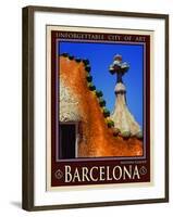 Barcelona Spain 1-Anna Siena-Framed Giclee Print