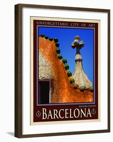 Barcelona Spain 1-Anna Siena-Framed Giclee Print