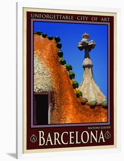 Barcelona Spain 1-Anna Siena-Framed Giclee Print