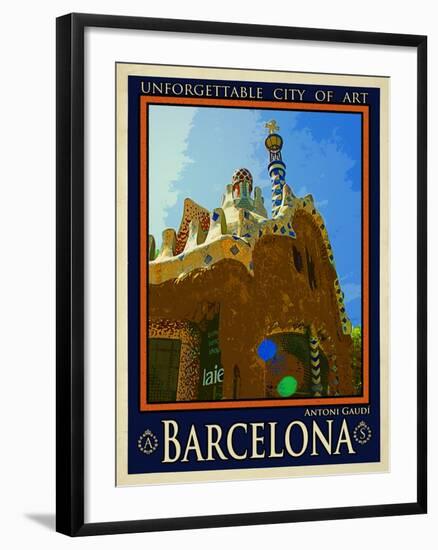 Barcelona Spain 2-Anna Siena-Framed Giclee Print