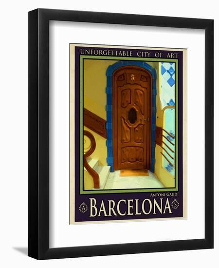 Barcelona Spain 3-Anna Siena-Framed Giclee Print