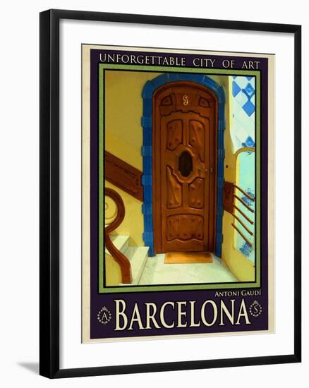 Barcelona Spain 3-Anna Siena-Framed Giclee Print