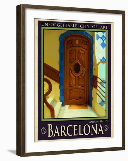 Barcelona Spain 3-Anna Siena-Framed Giclee Print