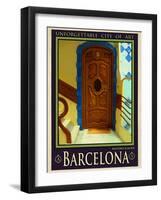 Barcelona Spain 3-Anna Siena-Framed Giclee Print