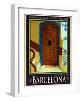 Barcelona Spain 3-Anna Siena-Framed Giclee Print