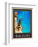 Barcelona Spain 4-Anna Siena-Framed Giclee Print