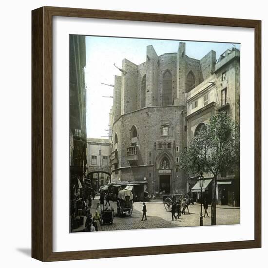 Barcelona (Spain), Apse of Santa Maria Del Mar Church-Leon, Levy et Fils-Framed Photographic Print