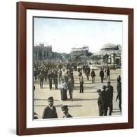 Barcelona (Spain), Catalonia Square-Leon, Levy et Fils-Framed Photographic Print