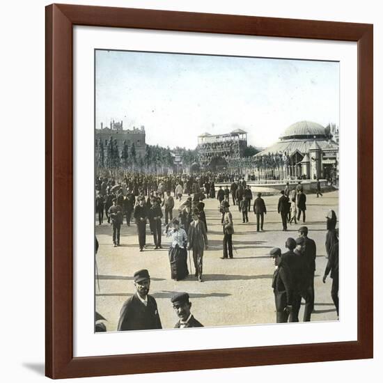 Barcelona (Spain), Catalonia Square-Leon, Levy et Fils-Framed Photographic Print