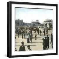 Barcelona (Spain), Catalonia Square-Leon, Levy et Fils-Framed Photographic Print