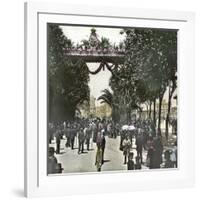 Barcelona (Spain), Celebration of 1888, Rambla De Canaletas-Leon, Levy et Fils-Framed Photographic Print