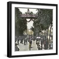 Barcelona (Spain), Celebration of 1888, Rambla De Canaletas-Leon, Levy et Fils-Framed Photographic Print