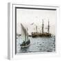 Barcelona (Spain), Celebration of 1888, the Spanish Cruiser "La Castilla "-Leon, Levy et Fils-Framed Premium Photographic Print