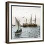 Barcelona (Spain), Celebration of 1888, the Spanish Cruiser "La Castilla "-Leon, Levy et Fils-Framed Photographic Print