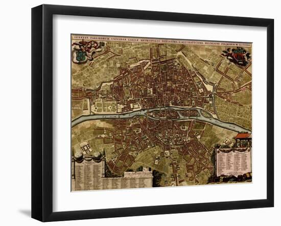 Barcelona Spain, Defenses - 1700-Anna Beeck-Framed Art Print