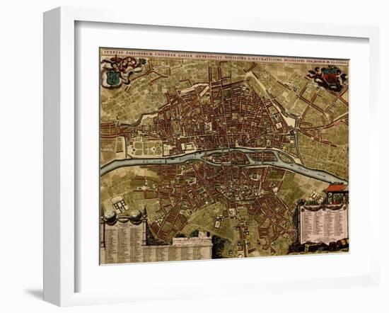 Barcelona Spain, Defenses - 1700-Anna Beeck-Framed Art Print