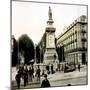 Barcelona (Spain), Isabella II Boardwalk and the Statue of Lopez-Leon, Levy et Fils-Mounted Photographic Print