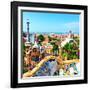 Barcelona, SPAIN - JULY 19: Ceramic Mosaic Park Guell on July 19, 2013 in Barcelona, Spain. Park Gu-Vladitto-Framed Photographic Print