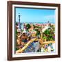 Barcelona, SPAIN - JULY 19: Ceramic Mosaic Park Guell on July 19, 2013 in Barcelona, Spain. Park Gu-Vladitto-Framed Photographic Print