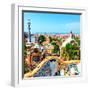 Barcelona, SPAIN - JULY 19: Ceramic Mosaic Park Guell on July 19, 2013 in Barcelona, Spain. Park Gu-Vladitto-Framed Photographic Print