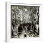 Barcelona (Spain), La Rambla Del Centro and the Lyceum Theatre-Leon, Levy et Fils-Framed Photographic Print