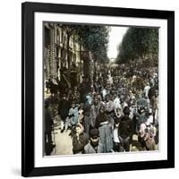 Barcelona (Spain), La Rambla Del Estudientes-Leon, Levy et Fils-Framed Photographic Print