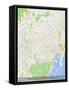 Barcelona, Spain Map-null-Framed Stretched Canvas