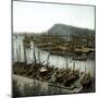 Barcelona (Spain), Overview of the Port-Leon, Levy et Fils-Mounted Premium Photographic Print