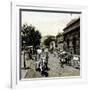 Barcelona (Spain), Place of the Palace-Leon, Levy et Fils-Framed Photographic Print