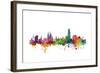 Barcelona Spain Skyline-Michael Tompsett-Framed Art Print