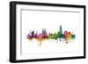 Barcelona Spain Skyline-Michael Tompsett-Framed Art Print